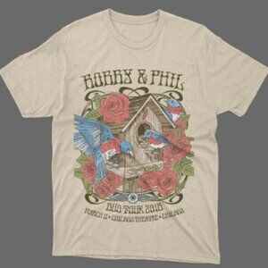 Bob Weir x Phil Lesh Bobby And Phil Duo Tour 2018 Night 2 Gig Poster T-Shirt